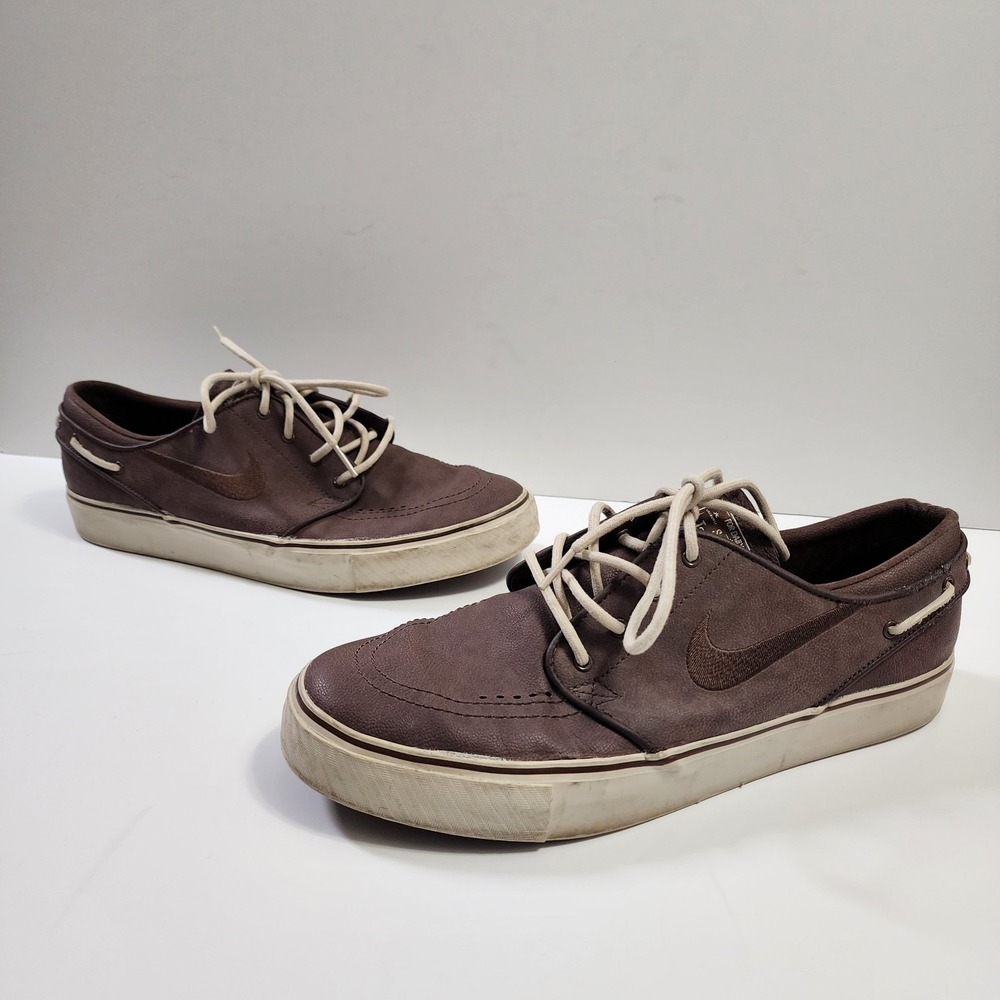 Nike SB Stefan Janoski Mens 9.5 Wood Grain Brown 375361 Premium Skater Shoes